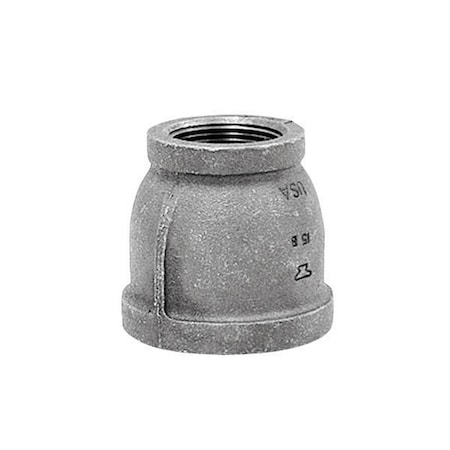 Anvil 3/4 in. FPT X 1/2 in. D FPT Black Malleable Iron Reducing Coupling 8700134151